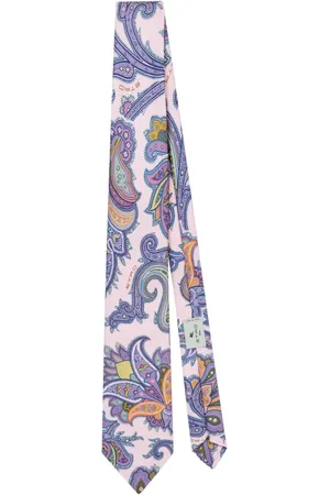 Etro Corbata con estampado de cachemira