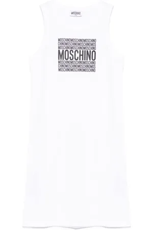 Moschino Vestido con logo engomado