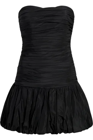 Cinq A Sept Vestido strapless con volantes