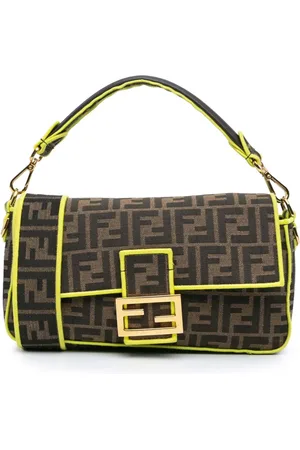 Fendi Bolsa satchel Medium Zucca Canvas Fluo Trim baguette 2010-2023