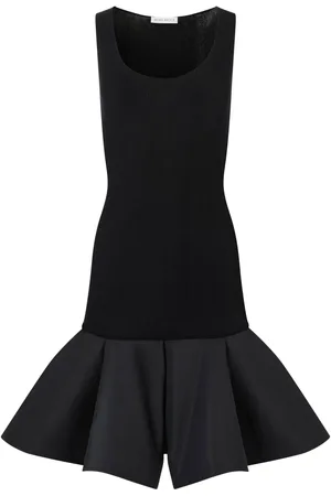 Nina Ricci Vestido midi con detalle peplum