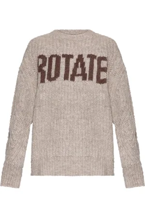 ROTATE Suéter con logo en intarsia