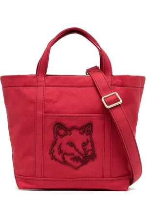 Maison Kitsuné Tote pequeña con motivo Fox Head