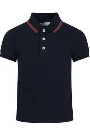 Gucci Playera tipo polo con detalle Web