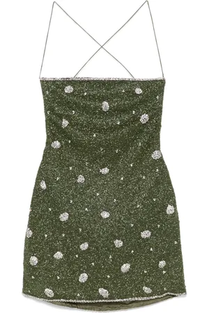 GIUSEPPE DI MORABITO Vestido corto con detalle de mostacillas