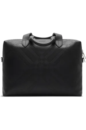 Burberry Maletín con motivo de cuadros en relieve