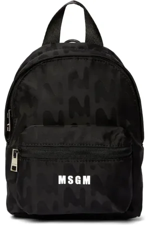 Msgm Mochila con logo estampado