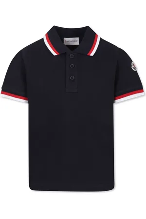 Moncler Playera tipo polo con detalle de rayas
