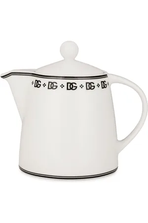 Dolce & Gabbana Tetera de porcelana con logo DG