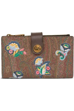 Etro Cartera con bordado floral