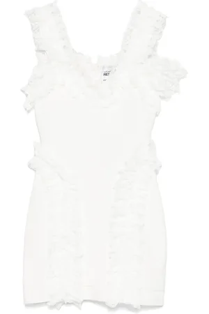 Self-Portrait Vestido corto tejido con volantes de x Christopher Kane