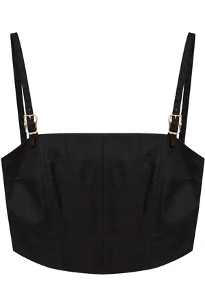 Cult Gaia Top corto con cuello cuadrado