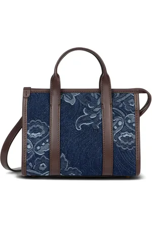 Etro Tote mini de mezclilla con motivo floral en jacquard