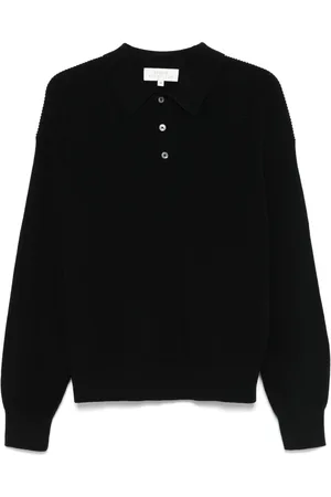STUDIO NICHOLSON Playera tipo polo tejida de canalé