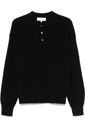 STUDIO NICHOLSON Playera tipo polo tejida de canalé