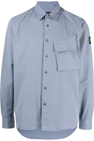 Belstaff Camisa con botones y parche del logo