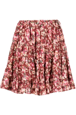 MERLETTE Falda a capas con estampado floral