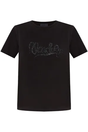 Moncler Playera con logo de glitter