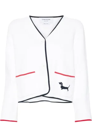 Thom Browne Cárdigan de tejido calado