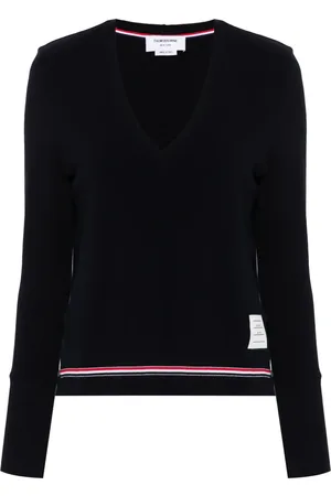 Thom Browne Suéter con rayas RWB