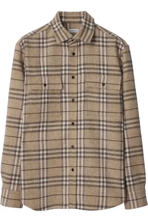 Burberry Camisa con cuadros estampados