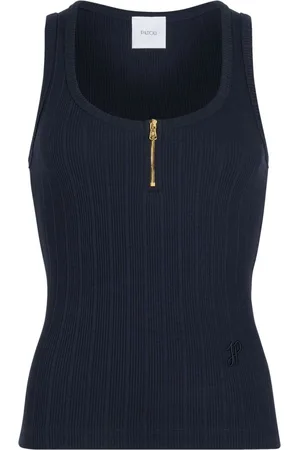 Patou Camiseta de canalé con escote redondo