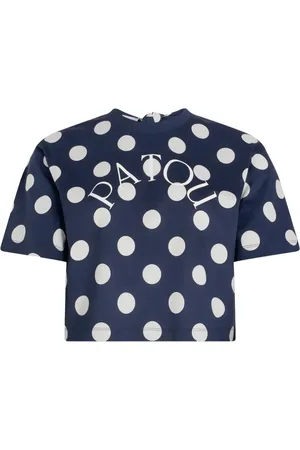 Patou Playera con logo estampado y abertura en la espalda