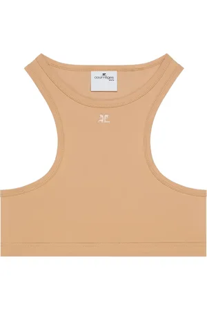 Courrèges Top corto con espalda de nadador