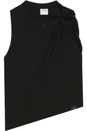 Courrèges Camiseta con diseño retorcido