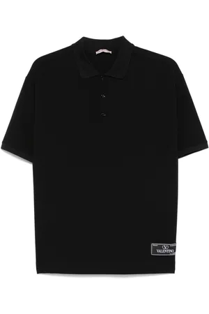 VALENTINO GARAVANI Playera tipo polo con parche del logo
