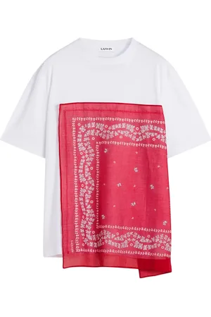 Lanvin Playera con panel de bandana