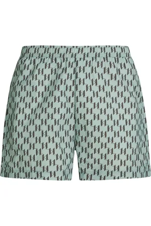 Karl Lagerfeld Shorts de playa con monograma estampado