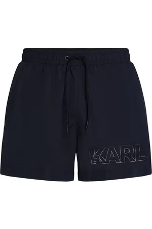 Karl Lagerfeld Shorts de playa con logo estampado
