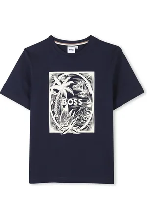 HUGO BOSS Playera con ilustración estampada