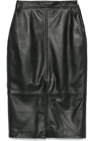 arma leder Falda midi Arkina