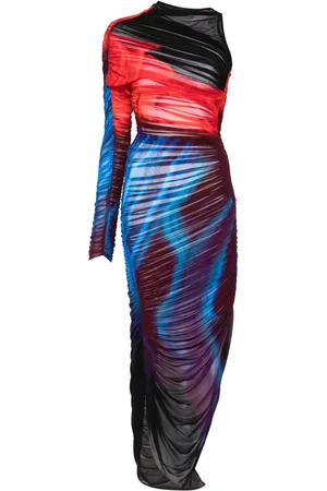MUGLER Vestido con diseño asimétrico