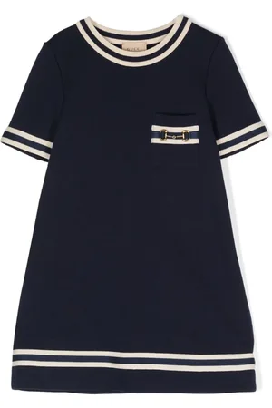 Gucci Vestido con detalle de rayas