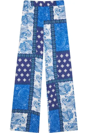 Donde Esteban Pantalones con estampado patchwork