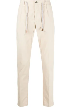 ELEVENTY Pantalones chinos con cordones en la pretina