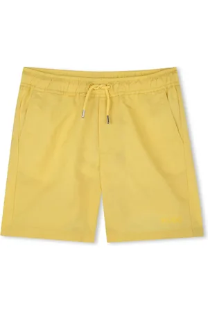 HUGO BOSS Shorts de playa con cordones en la pretina