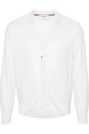 Thom Browne Cárdigan de seda con motivo 4-Bar