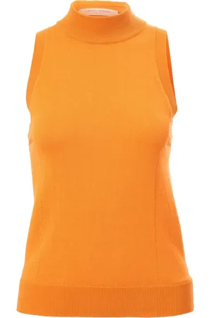 Carolina Herrera Top con cuello alto