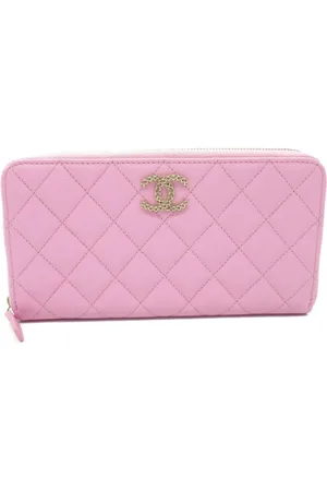 CHANEL Cartera con capitonado de rombos y logo CC 2021
