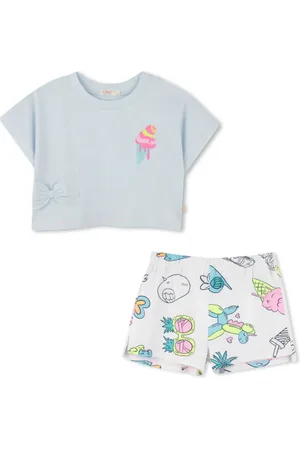 Billieblush Set de shorts con estampado gráfico