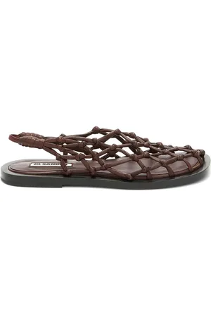 Jil Sander Sandalias entretejidas con tira trasera