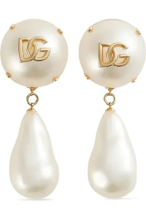 Dolce & Gabbana Aretes con logo DG