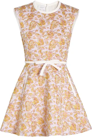Giambattista Valli Vestido corto con motivo floral en jacquard