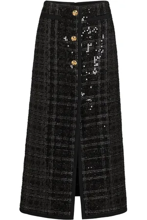 Giambattista Valli Falda larga bordada con lentejuelas