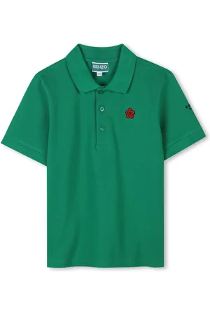 Kenzo Playera tipo polo con parche Boke Flower