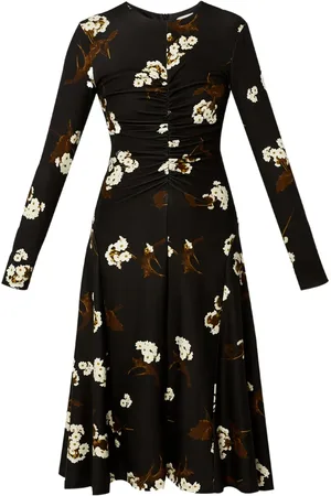 Erdem Vestido midi con manga larga